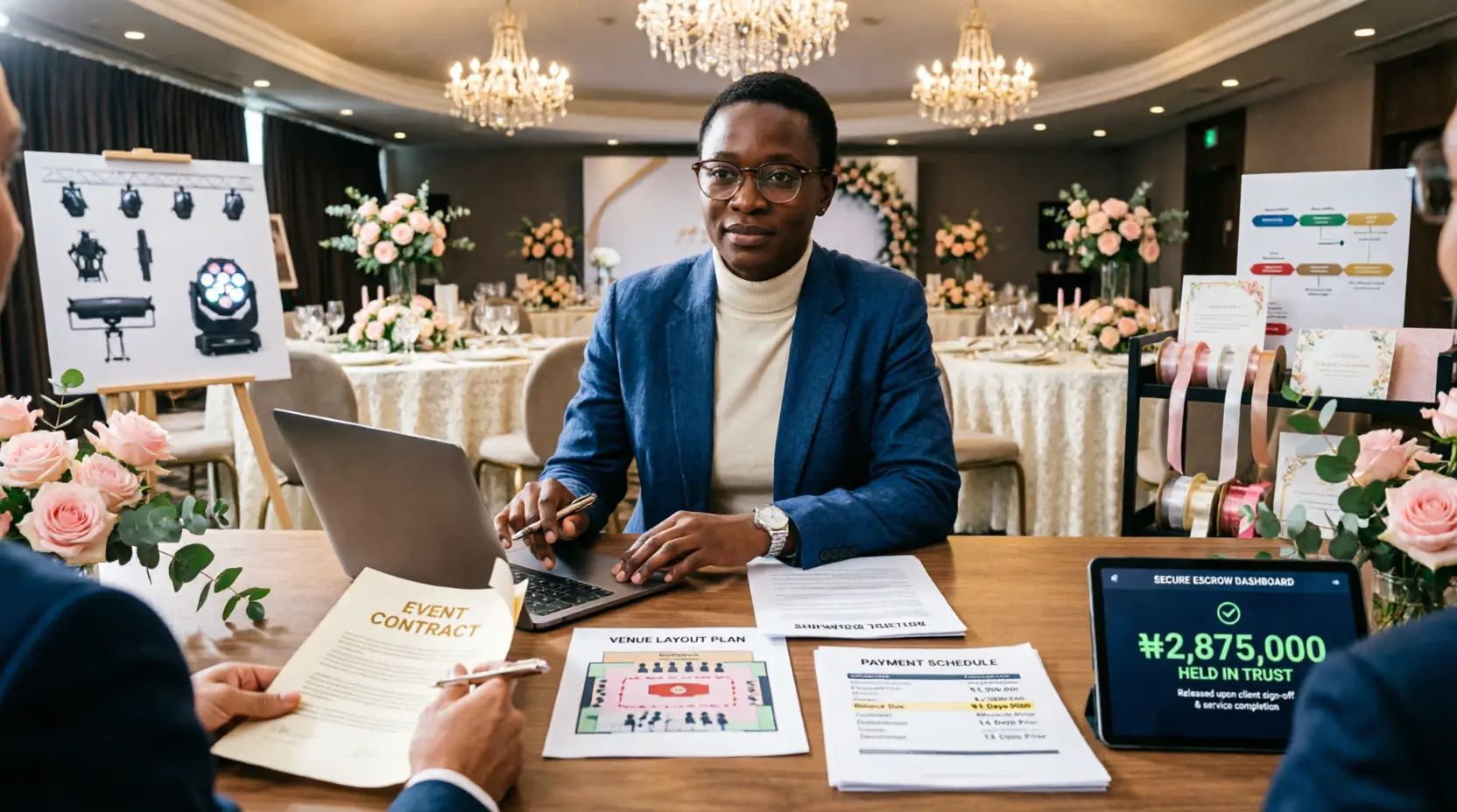 Escrow for Event Planning, Rentals and Booking Services