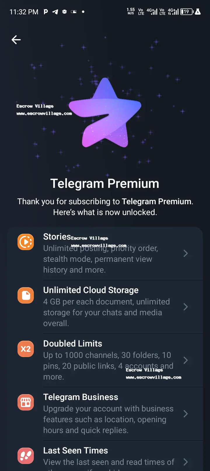 USA telegram account with six month premium