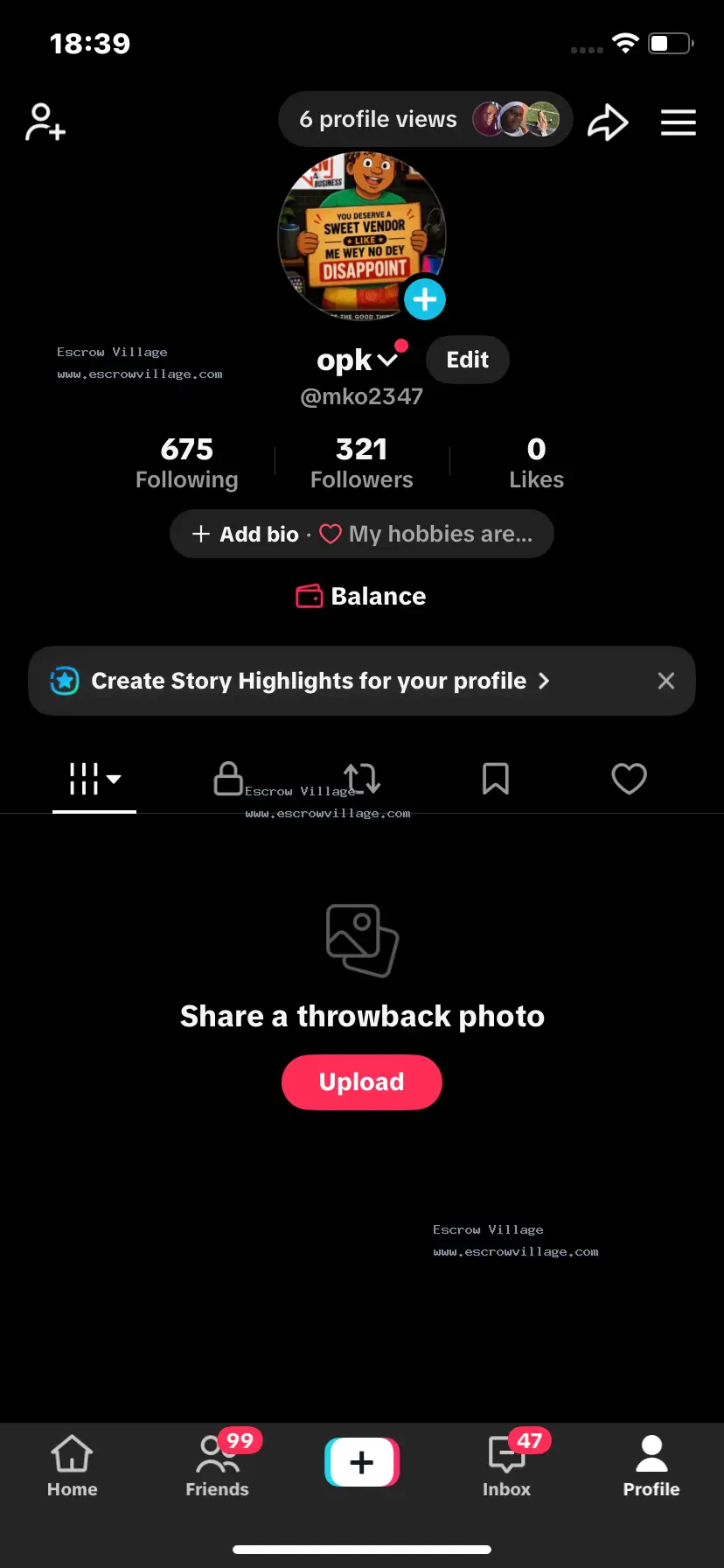 Nigeria TikTok account