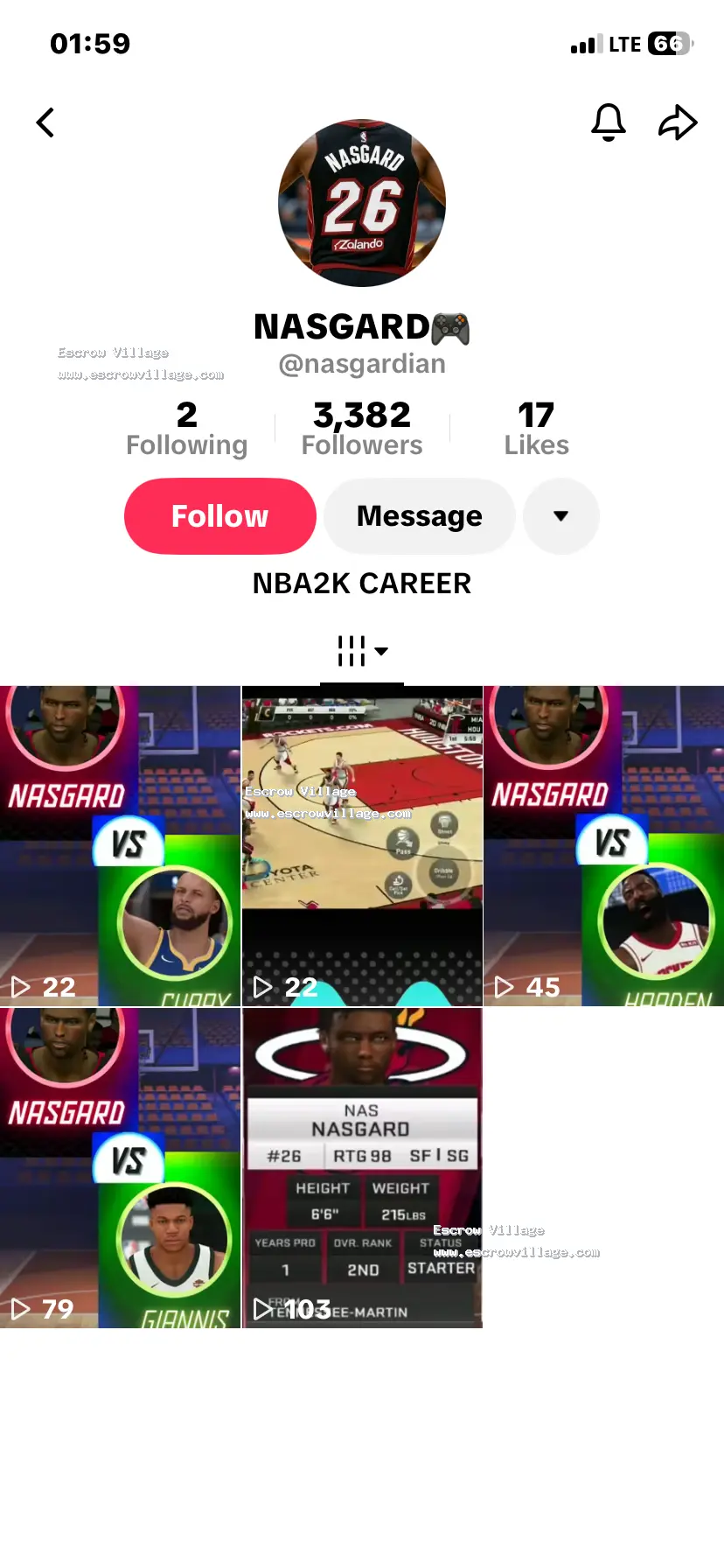 Tiktok account