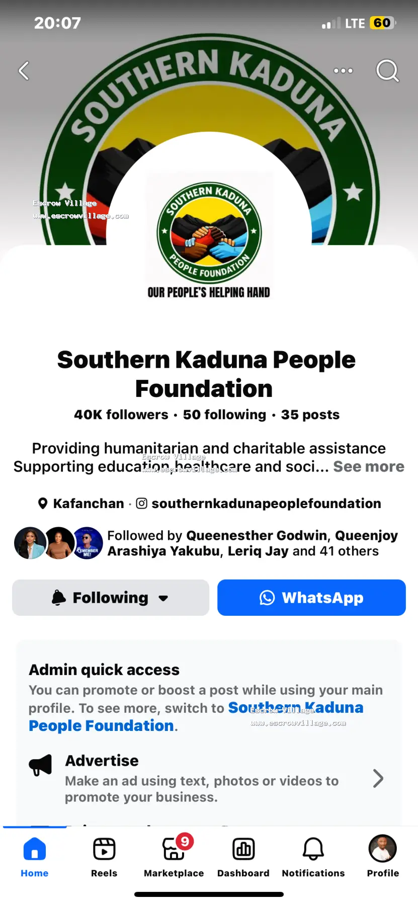 Facebook page with 40k Followers