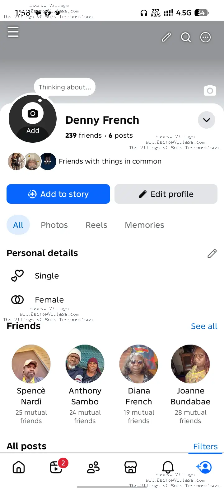 4 years Australia Facebook for sale
